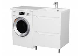 Тумба Сохо 47 напольная 2 ящика белый Marshall 110 правая