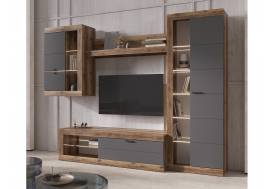 Гостиная Прага Дуб Делано/Графит