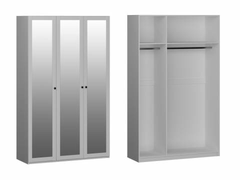 Шкаф 3 дверный с зеркальными дверями Фрея