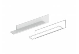 Полка настенная Вита №3 белый лофт