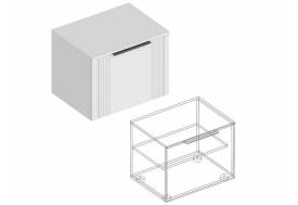 Тумба Вита 1-створка 600 белый лофт