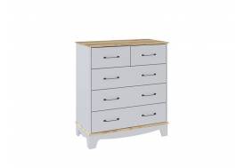 Комод Валенсия дуб делано/светло-серый