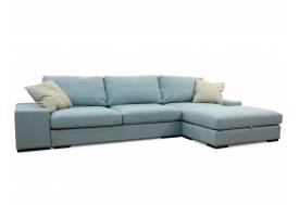 Угловой диван Жанель с приставным пуфом