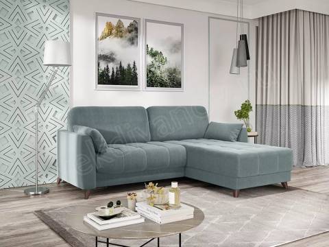 Угловой диван Скандинавия Newtone aqua blue