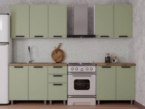 Кухонный гарнитур Магнолия 2000 мм Фисташка