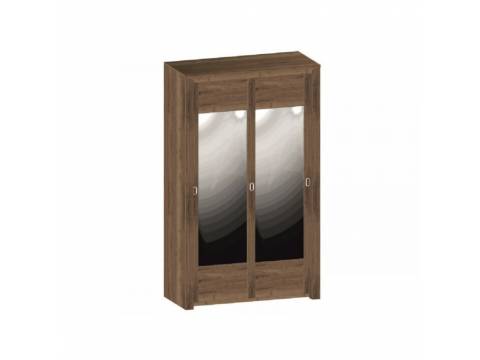 Шкаф-купе 2-х дверный Гарда Дуб галифакс Табак