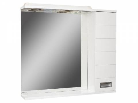 Шкаф зеркало Cube Куб 80 правый