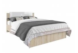 Кровать светлая глянцевая Софи