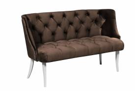 Диван Сорренто коричневый опора белая