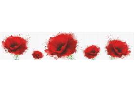 Фартук с фотопечатью Красные цветы SP137