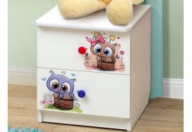 Тумба прикроватная с фотопечатью Совята