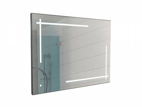 Зеркало Рэй Ray 80 black с подсветкой Sansa